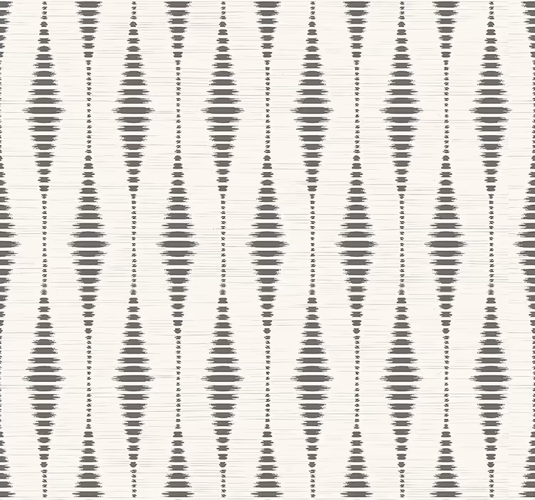 "Rabaul Ikat" grey and beige master bedroom roller blind - TenStickers