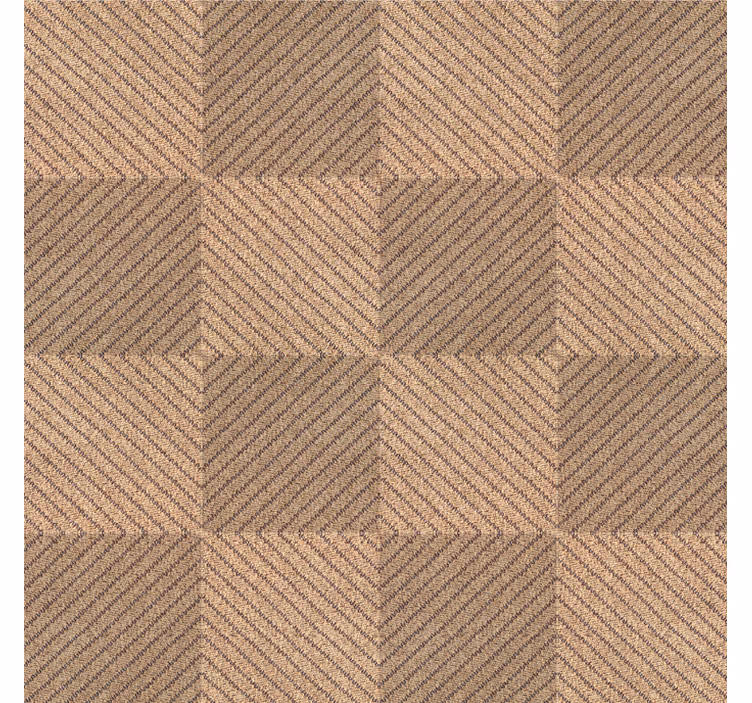 Jute squares motif living room roller blind - TenStickers