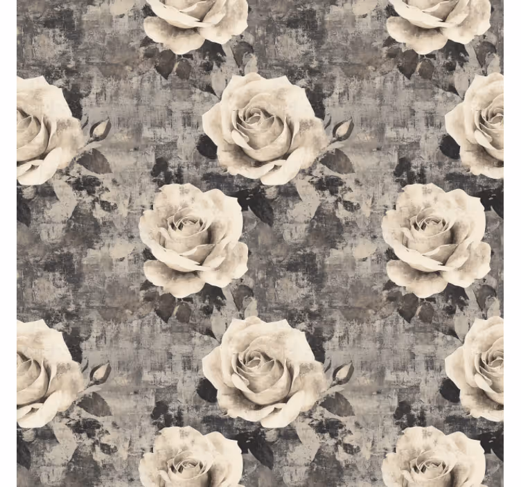 Marmur flowers  kitchen roller blind - TenStickers