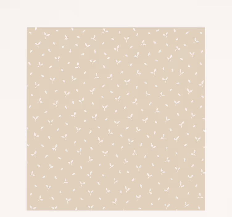 Beige leaves motif children room roller blind - TenStickers