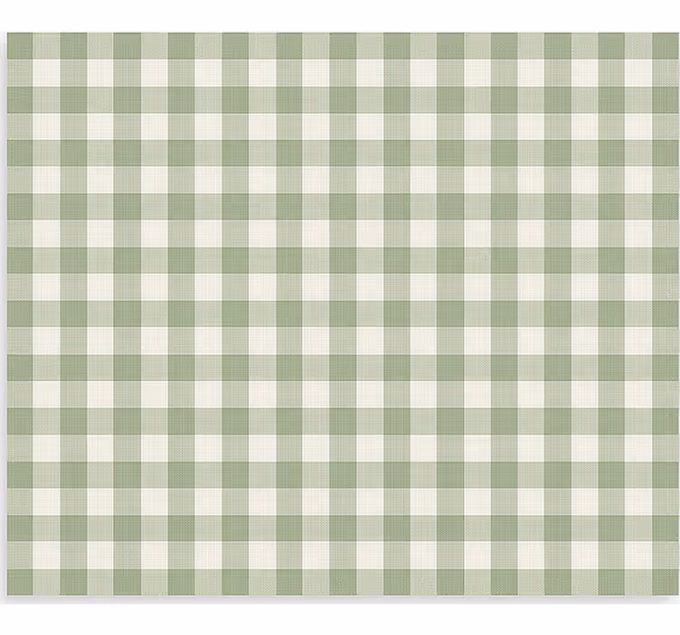 Green cloth pattern kitchen roller blind - TenStickers