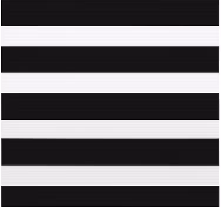 Black and white stripes kitchen roller blind - TenStickers