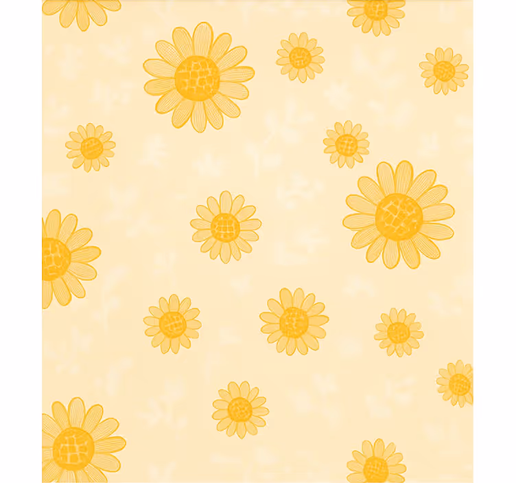 Yellow sunflower pattern children room roller blind - TenStickers