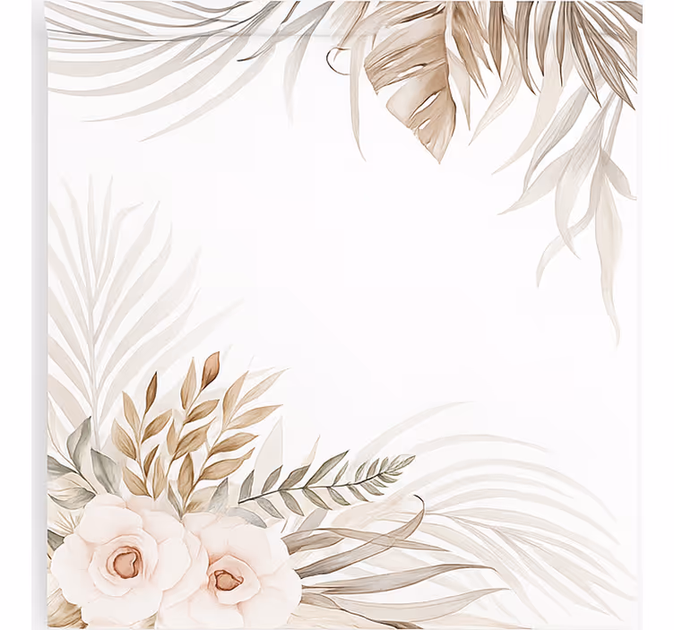 Boho graceful flowers children room roller blind - TenStickers