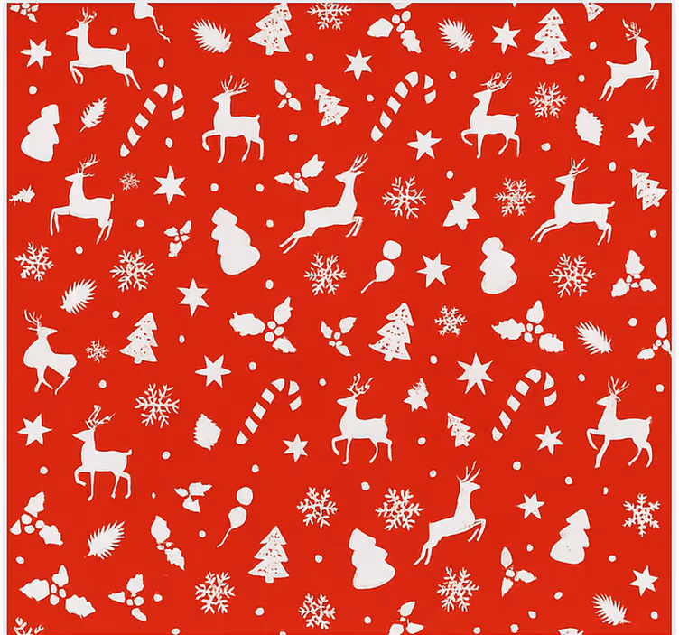 Pastel Santa Pattern living room roller blind - TenStickers
