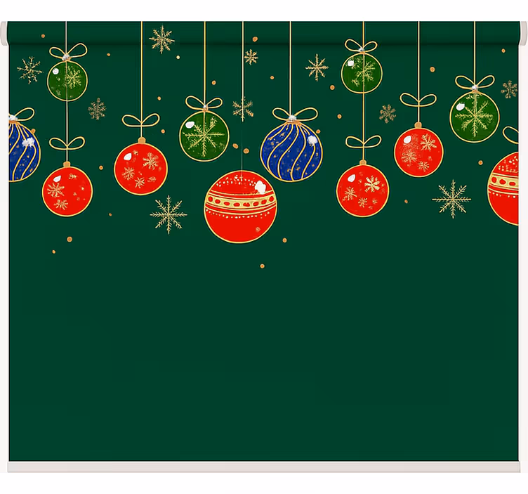 Minimalist Bauble Lights living room roller blind - TenStickers