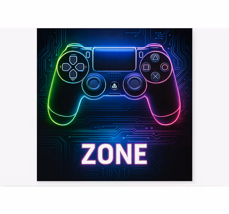 Game console zone  geek roller blind - TenStickers