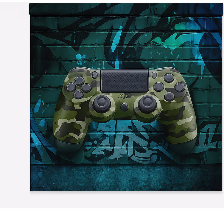 Cammo graffiti game controller geek roller blind - TenStickers