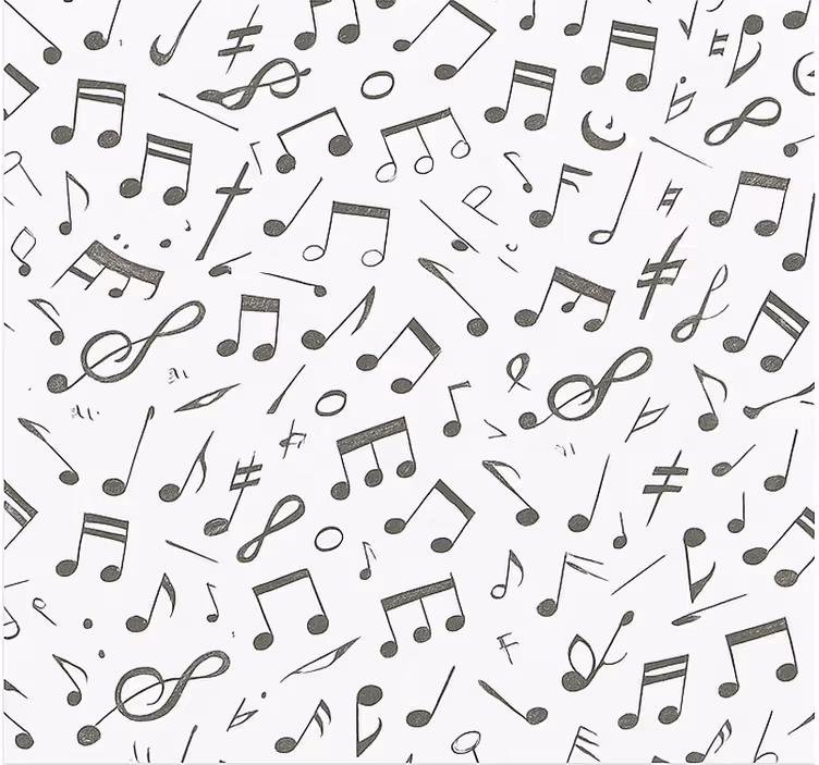 Music notes pattern teenage bedroom roller blind - TenStickers