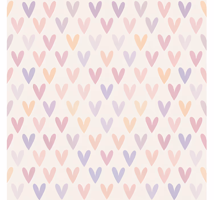 Pastel Heart Pattern teenage bedroom roller blind - TenStickers