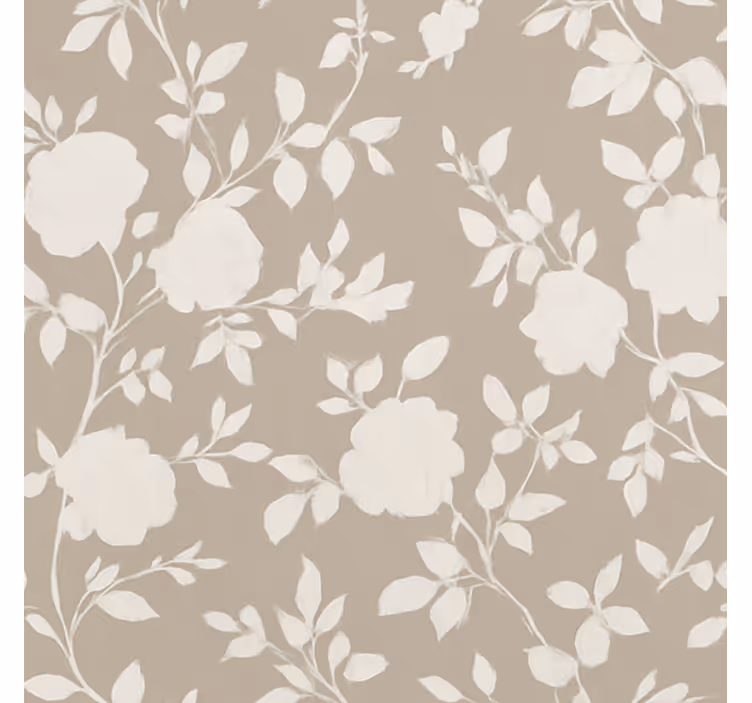 Beige graceful flowers teenage bedroom roller blind - TenStickers