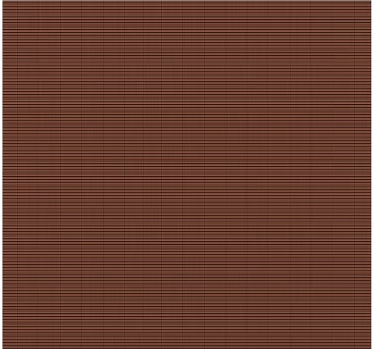 Chocolate brown bamboo effect  dining room roller blind - TenStickers