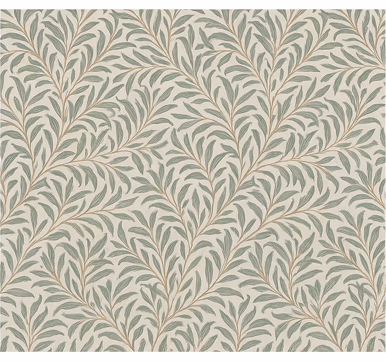 Dining room roller blind with earthy leaf patterns - TenStickers