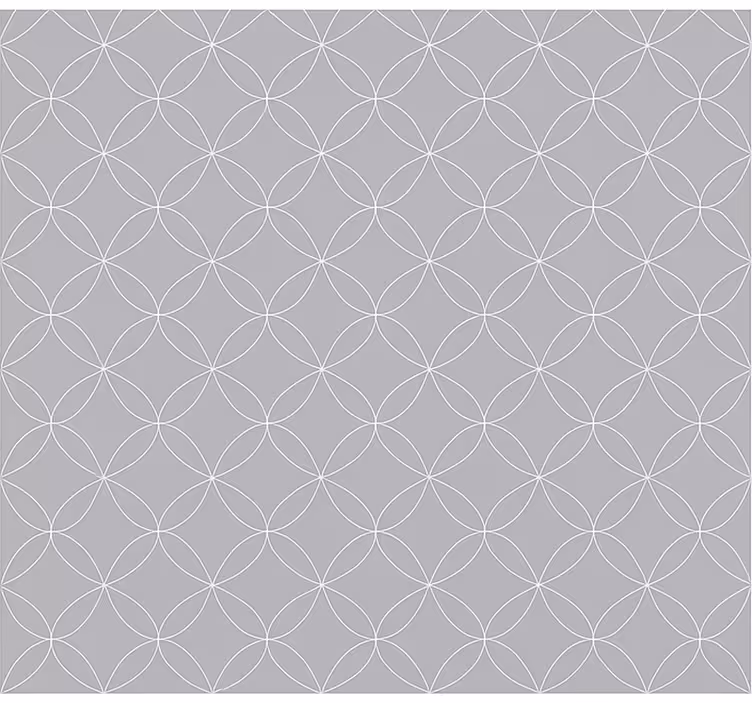 Scandinavian roller blind in grey geometric florals - TenStickers