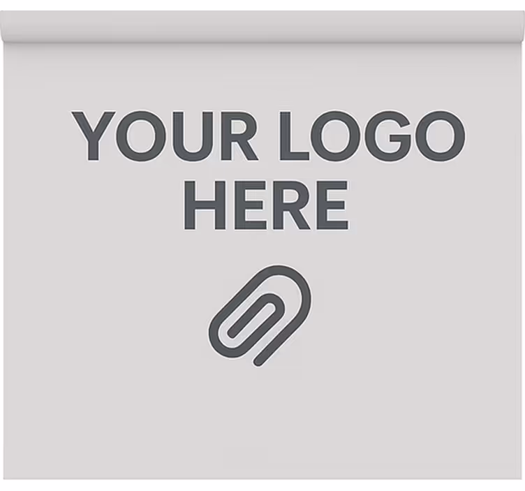 Office roller blind with custom logo - TenStickers