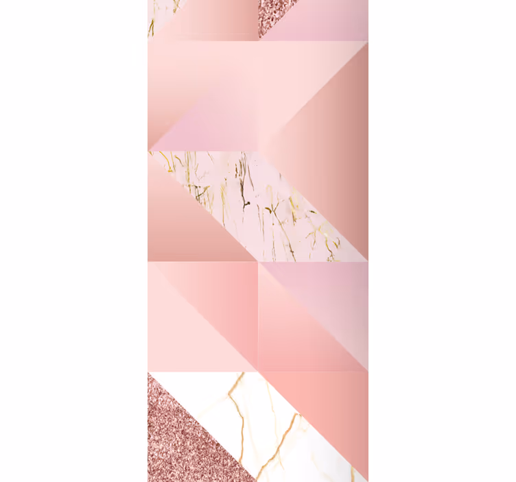 Bathroom roller blind in pink golden marble - TenStickers