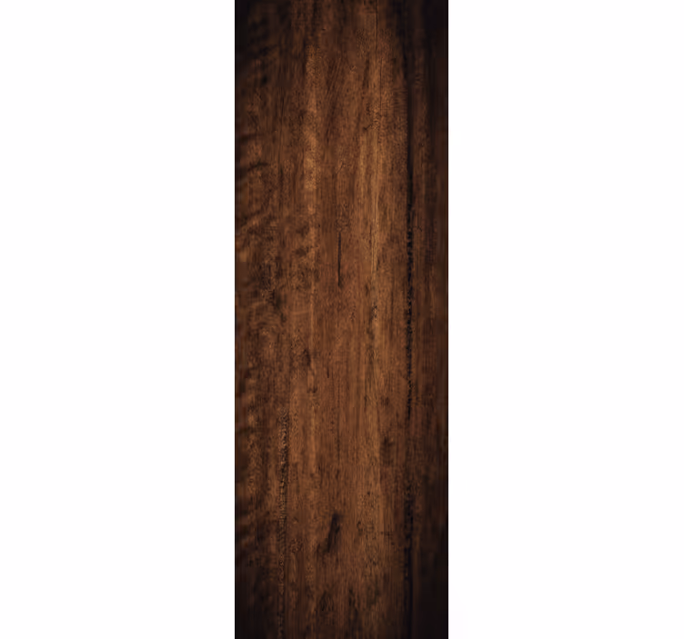 Home office roller blind in dark wood texture - TenStickers