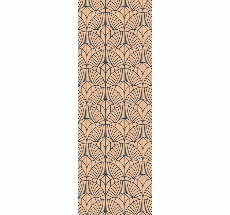 Home office roller blind abstract beige pattern - TenStickers