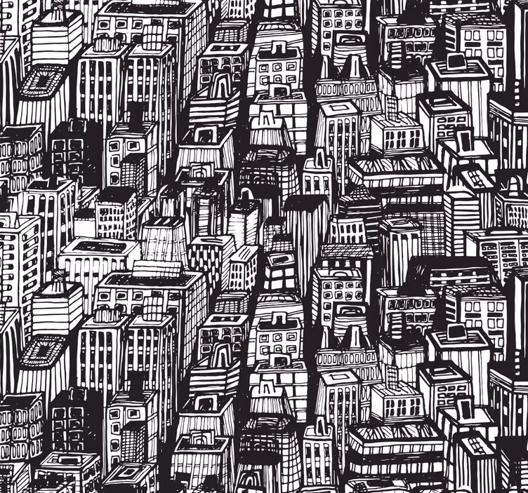 Home office roller blind new york city skyline - TenStickers