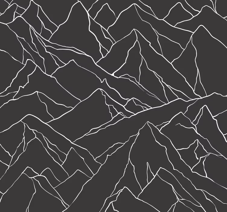 Home office roller blind mountain outline design - TenStickers