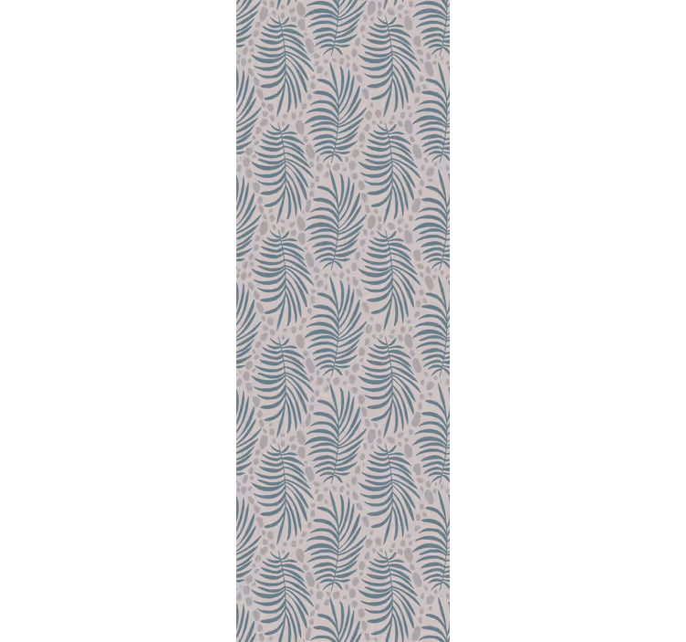 Tropical palm leaves dining room roller blind - TenStickers