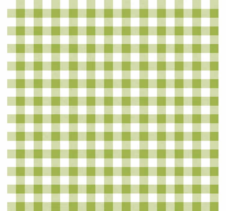 Dining room roller blind gingham check design - TenStickers