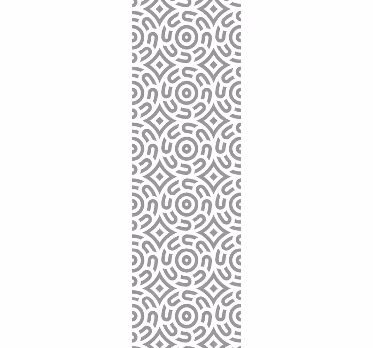 Dining room roller blind geometric spirals - TenStickers
