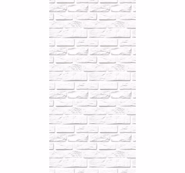 Kitchen roller blind white stone bricks - TenStickers