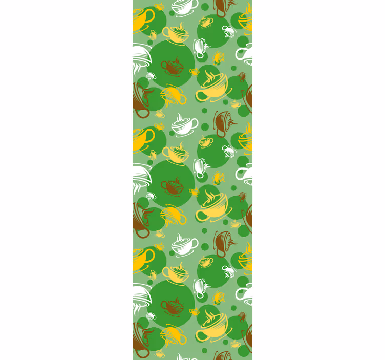 Kitchen roller blind coffee cup collection - TenStickers