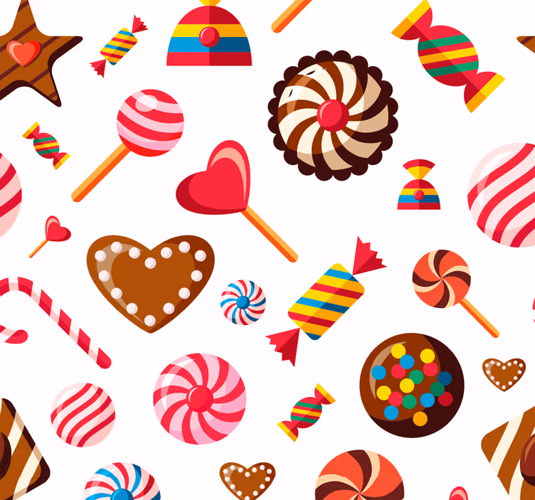 Kitchen roller blind with sweet designs - TenStickers