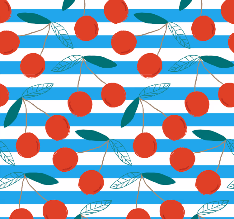 Kitchen roller blind abstract fruit design - TenStickers