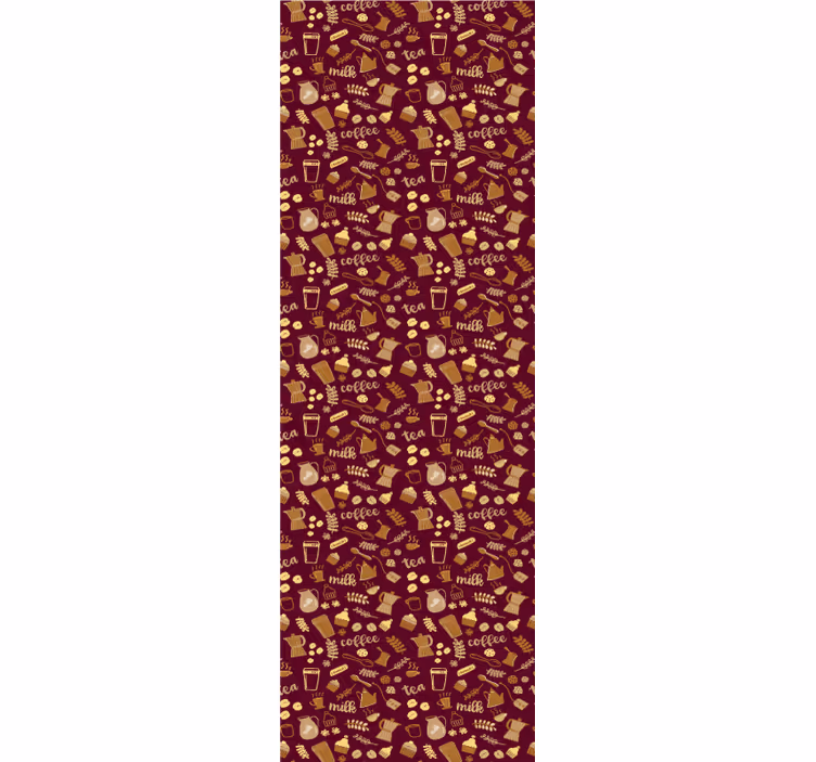 Kitchen roller blind beverage theme design - TenStickers