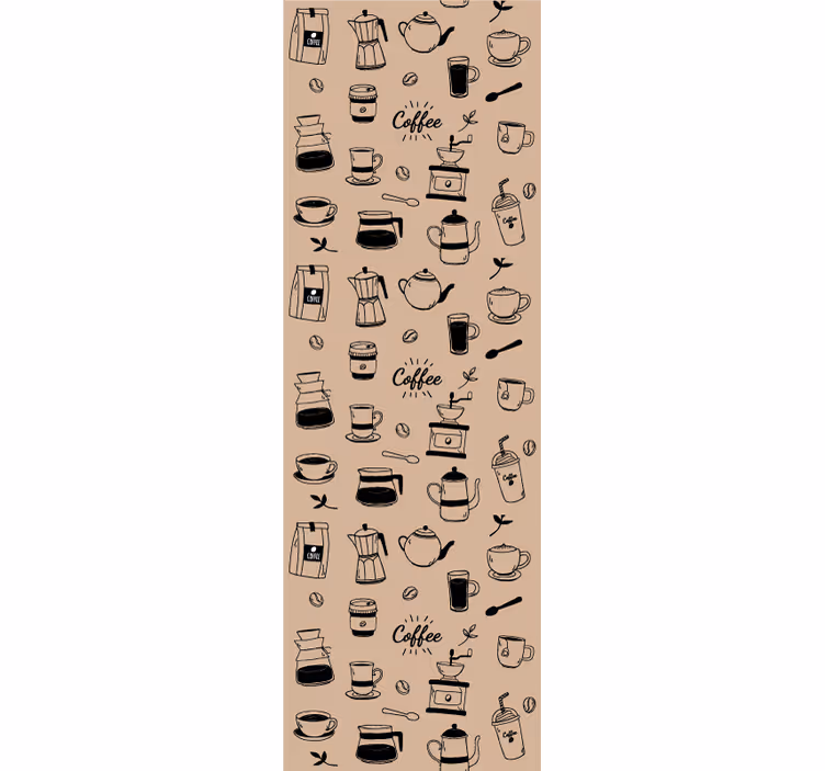 Kitchen roller blind coffee design - TenStickers