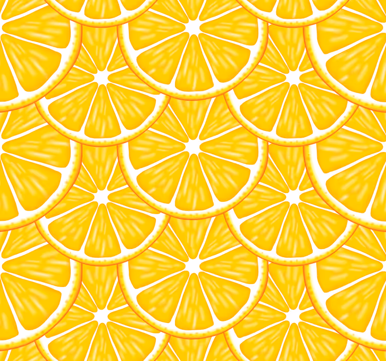 Kitchen roller blind citrus slice design - TenStickers