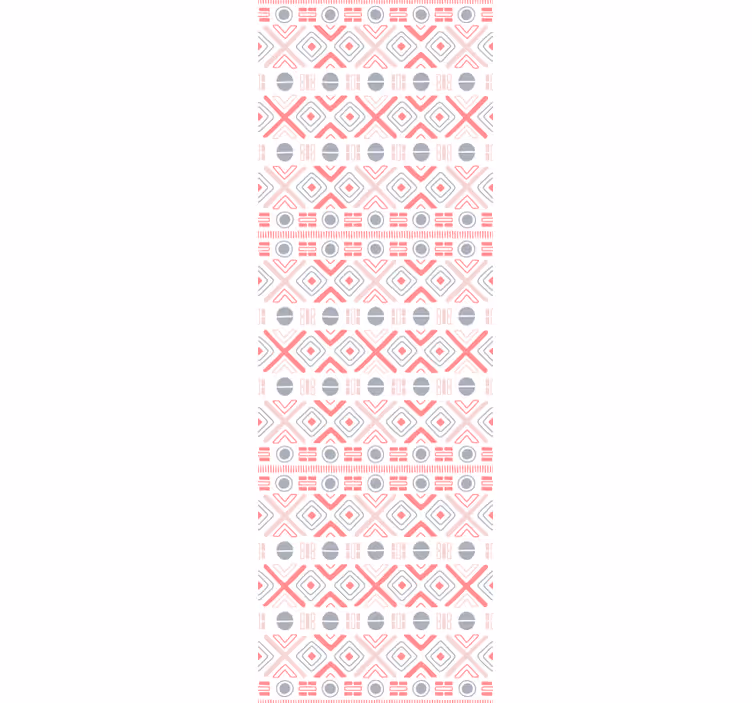 Kitchen roller blind in soft colored tribal patterns - TenStickers