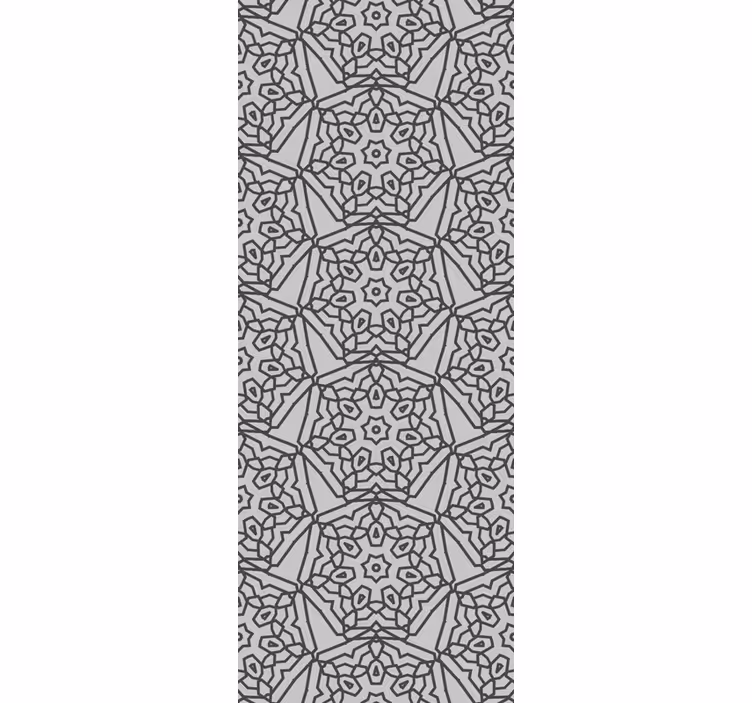 Kitchen roller blind in abstract arabic tile design - TenStickers