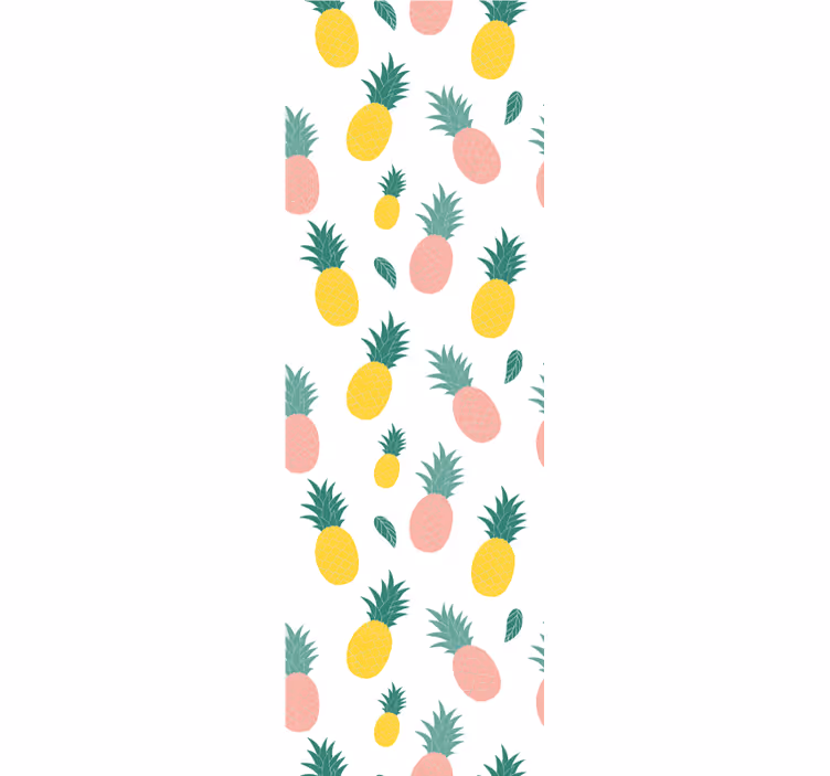 Kitchen roller blind with pineapple fruit design - TenStickers