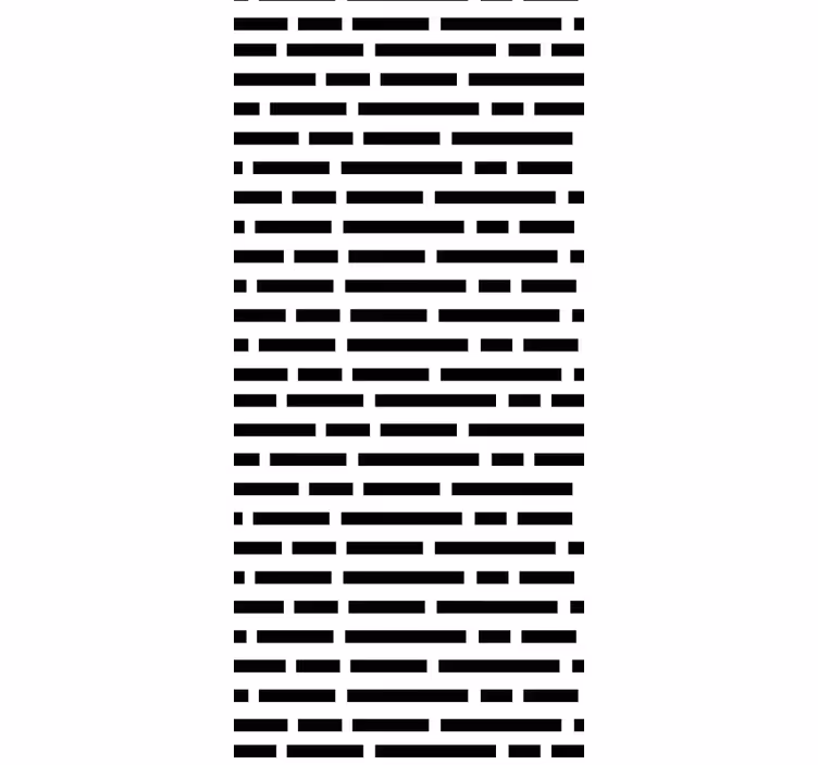 Kitchen roller blind in nordic black and white rectangles - TenStickers