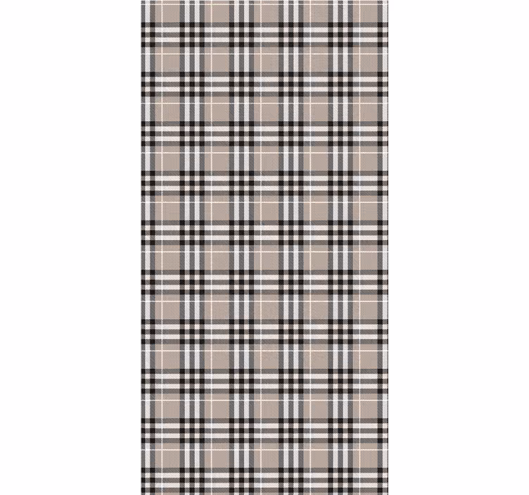 Kitchen roller blind in traditional grey tartan - TenStickers