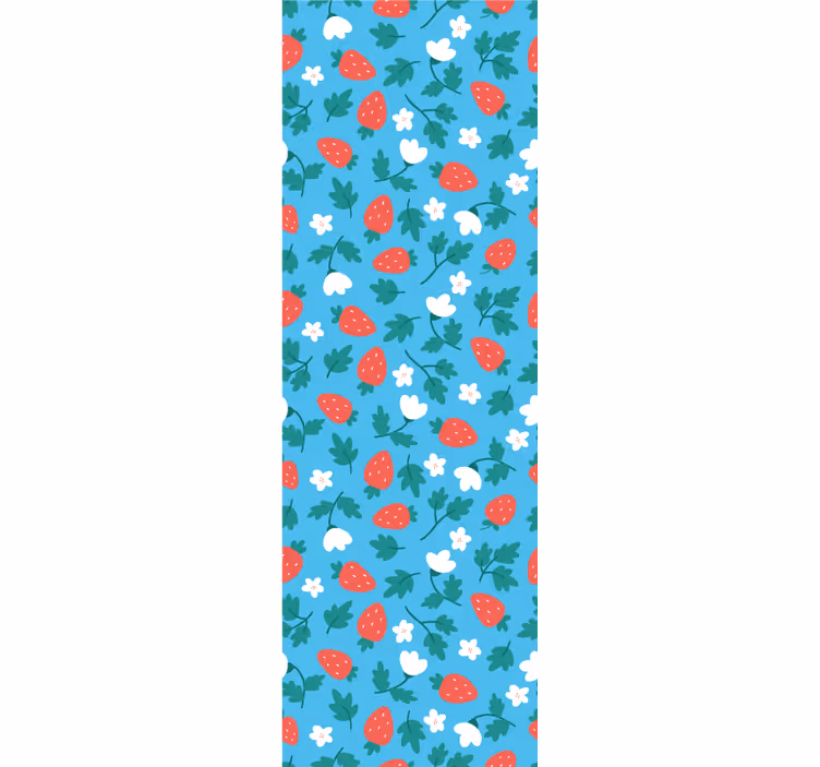 Kitchen roller blind with colorful fruit and flower design - TenStickers