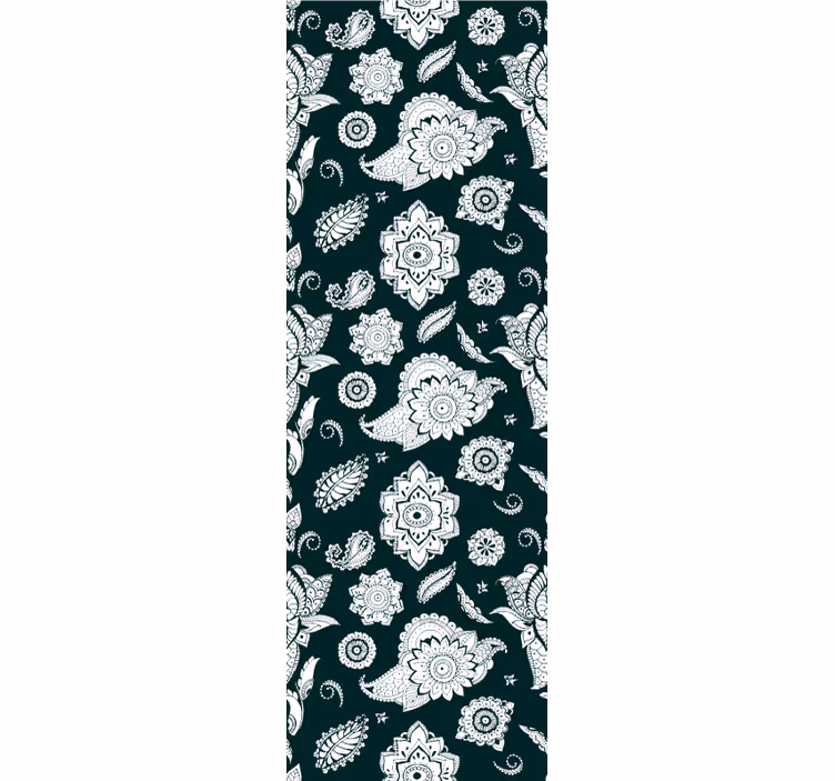 Kitchen roller blind with indian paisley design - TenStickers