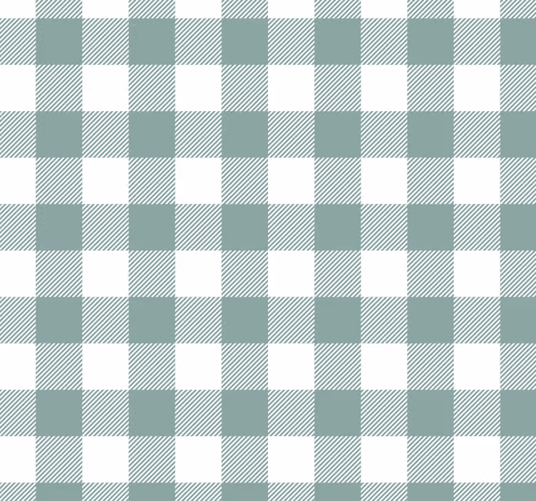 Kitchen roller blind in green tartan pattern - TenStickers