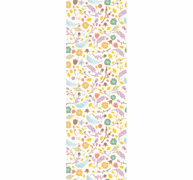 Kitchen roller blind with typical polish floral pattern - TenStickers