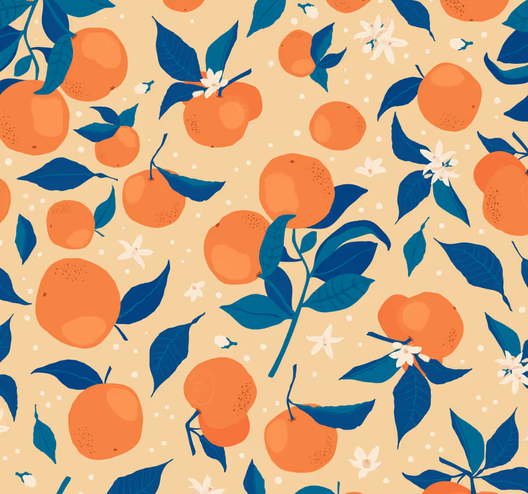Kitchen roller blind set of oranges - TenStickers