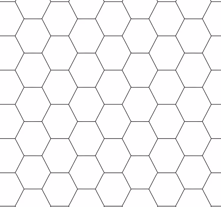 Kitchen roller blind in black and white honeycomb - TenStickers