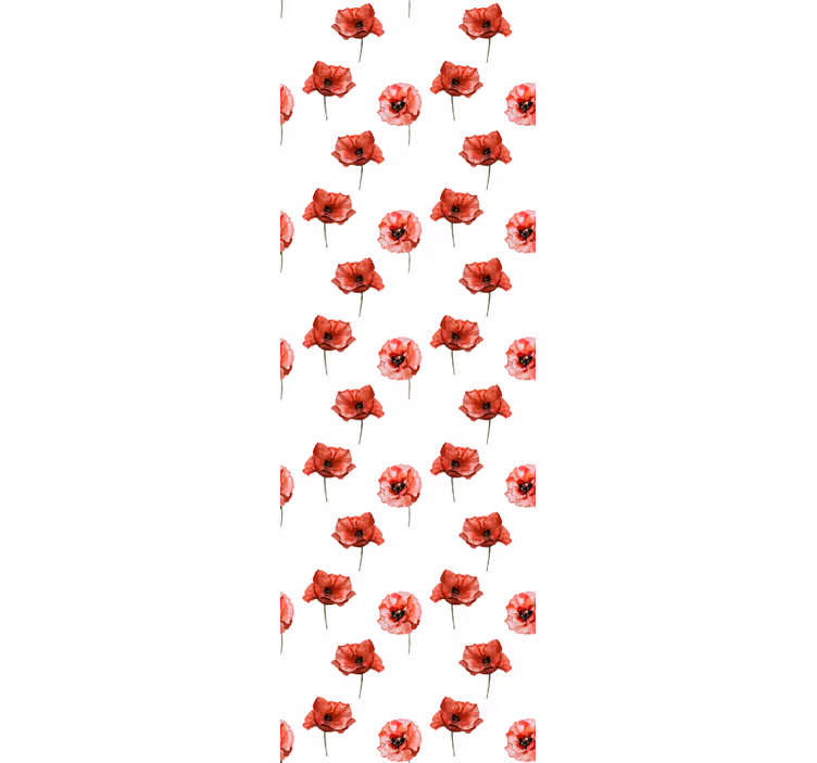 Dining room roller blind watercolor puppies - TenStickers