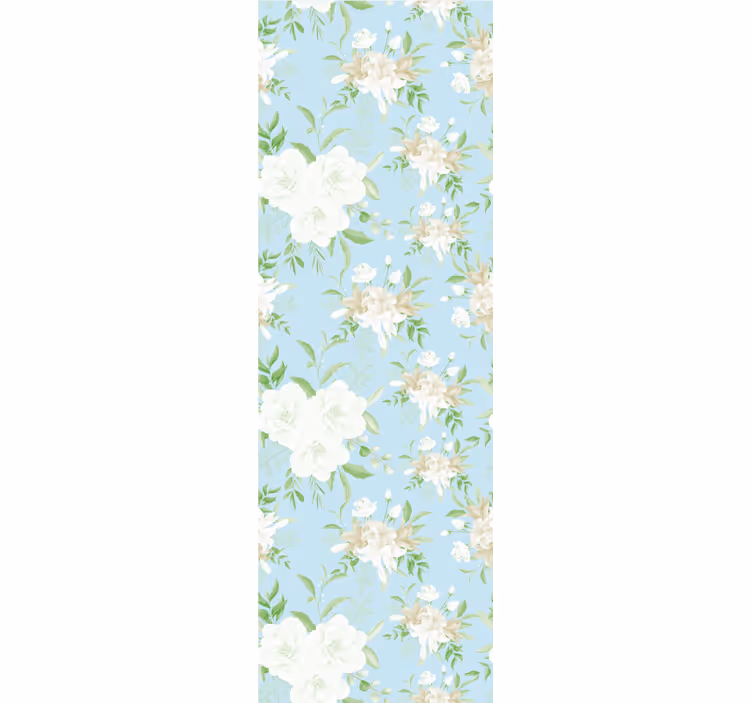 Wild floral grandmillenial style dining room roller blind - TenStickers
