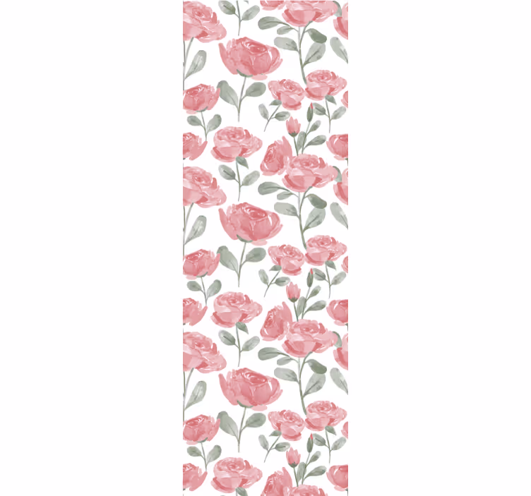 Dining room roller blind in natural vintage rose - TenStickers