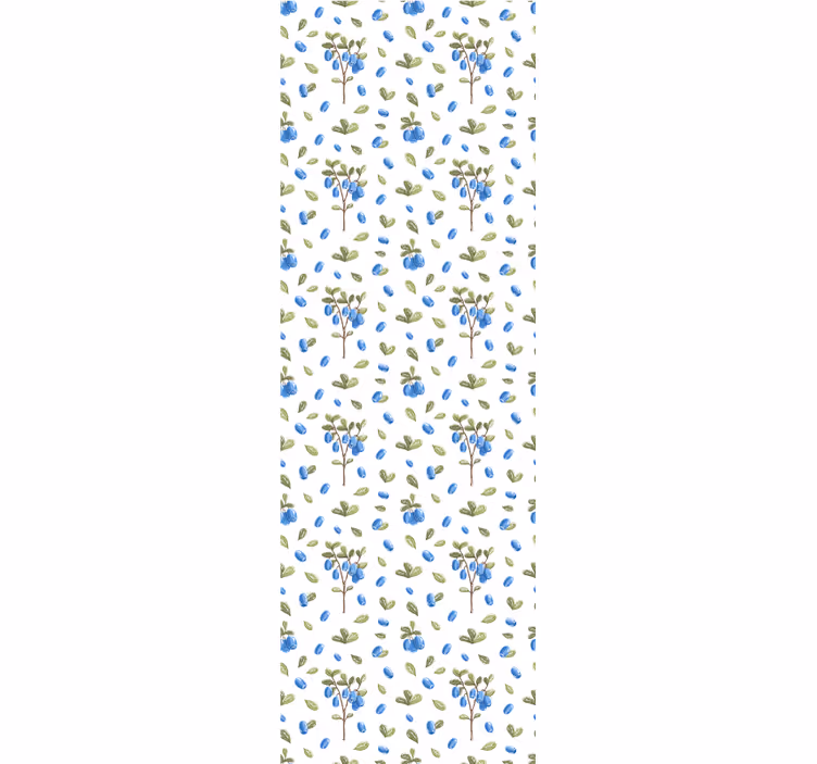 Dining room roller blind floral botanical watercolor - TenStickers