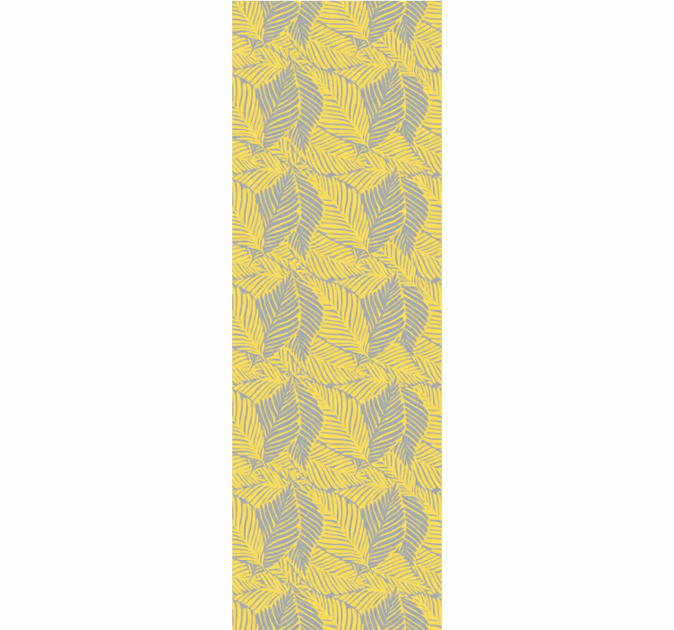 Dining room roller blind in pantone tropical leaves - TenStickers